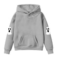 thumbnail image 4 of Toddler Girl' Hoodies Sweatshirts Hallowee Print Pullover Long Sleeve Casual Outfit Fall Winter Clothes Size 3-4T ,Gray, 4 of 4