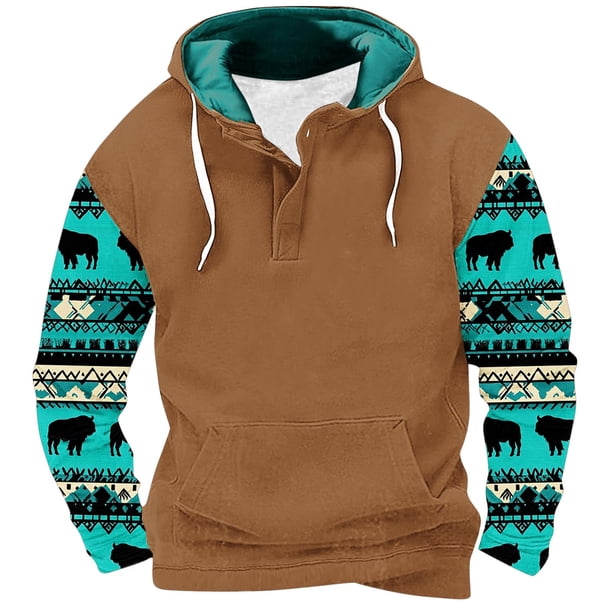 Sudaderas con capucha para hombre, moda, bolsillos, manga larga, estampado, sudaderas con capucha, blusa para hombre, blusa de poliéster