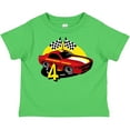 thumbnail image 3 of Inktastic Race Car 4th Birthday Boys Toddler T-Shirt, 3 of 5