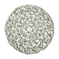 thumbnail image 2 of Hyknon Natural Straw Round Placemat, 15 Inch Heat Resistant Non Slip Plate Chargers, Boho Farmhouse Rustic Woven Place Mats, Durable Rattan Wicker Table Mats with Ball Trims for Kitchen Dining Table, 2 of 6