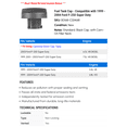 thumbnail image 2 of Fuel Tank Cap - Compatible with 1999 - 2004 Ford F-250 Super Duty 2000 2001 2002 2003, 2 of 2