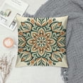 thumbnail image 2 of PHYHOO Short Plush Pillow Covers Orange Green Flower Square Pillow Case for Bedroom, Sofa, Car Decoration Both Sides, 2 of 5