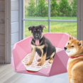 thumbnail image 6 of Fzaqwen Pet Dog Toilet Indoor Portable Lavatory Basin Pet Pee Toilet Corner pink, 6 of 9