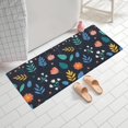thumbnail image 2 of Pioneer Flower Floral Print Pattern Bathroom Rugs Mat, Non Slip Microfiber Bathroom Rug with Rubber Backing, Soft Mats for Bathroom Floor Tub Shower, 24"x60", 2 of 5