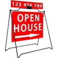 thumbnail image 3 of Professional Black Folding A-Frame for Open House Sign Real Estate Realtors Sidewalk (6 PACK), 3 of 8