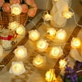 thumbnail image 7 of GFHFHITJ Rose String Light, LED Flower String Light Battery Operated Indoor 20Ft Flower Fairy Lights for Wedding Home Party Birthday Festival Valentines Day Decor, 7 of 7