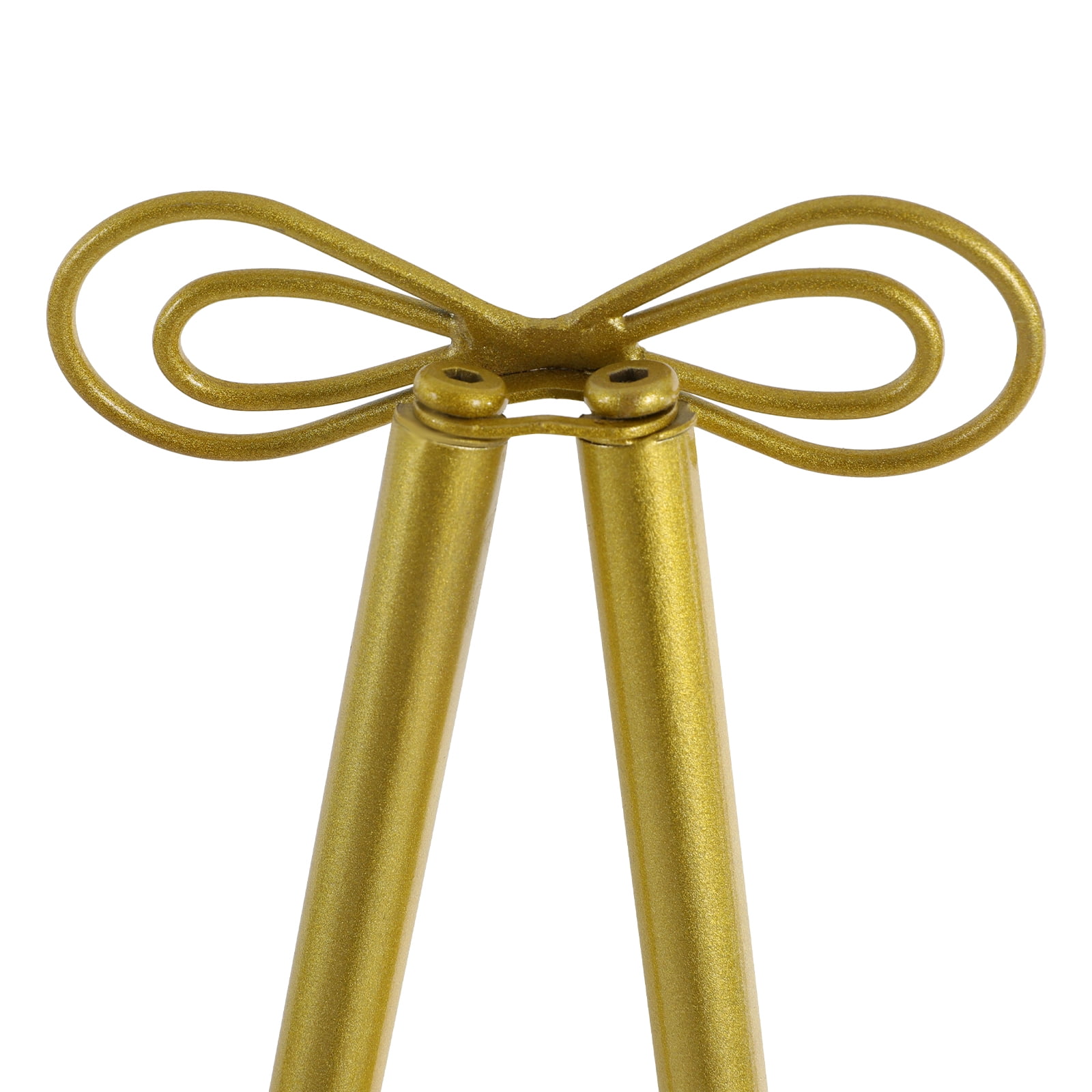Wildnix Gold Roadway Wedding Stand, Triangular Display Easel, Adjustable Tilt and Hook, Perfect for Wedding Decorations and Events