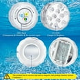 thumbnail image 4 of Pool Lights with Remote, 10 Color Changing Pool Lights for Above Ground Pools, Battery Operated Submersible LED Lights for Pond, Bathtub, Hot Tub, Party, 4 Pack, 4 of 9