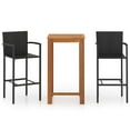 thumbnail image 3 of vidaXL Garden Dining Set Outdoor Dinner Table Chair 3/5 Pieces Multi Colors, 3 of 43