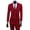 Wine Red, variant on 3 Pcs/Set Business Suit 3 Piece Set Slim Fit Zipper Solid Color Men Formal Suit for Evening Prom