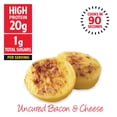 thumbnail image 2 of Three Bridges Uncured Bacon & Cheese Egg Bites, Gluten Free, 4.6 oz 2 Count Tray (Refrigerated), 2 of 9