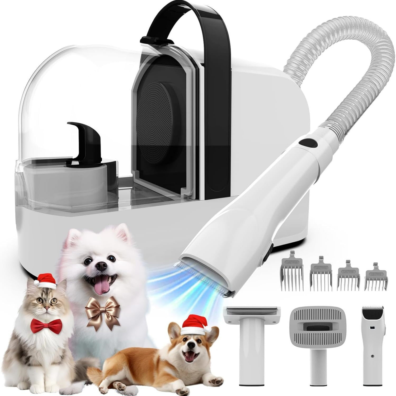 Neabot, Pet Grooming Kit, P1 Pro with Vacuum, Low Noise for Dogs