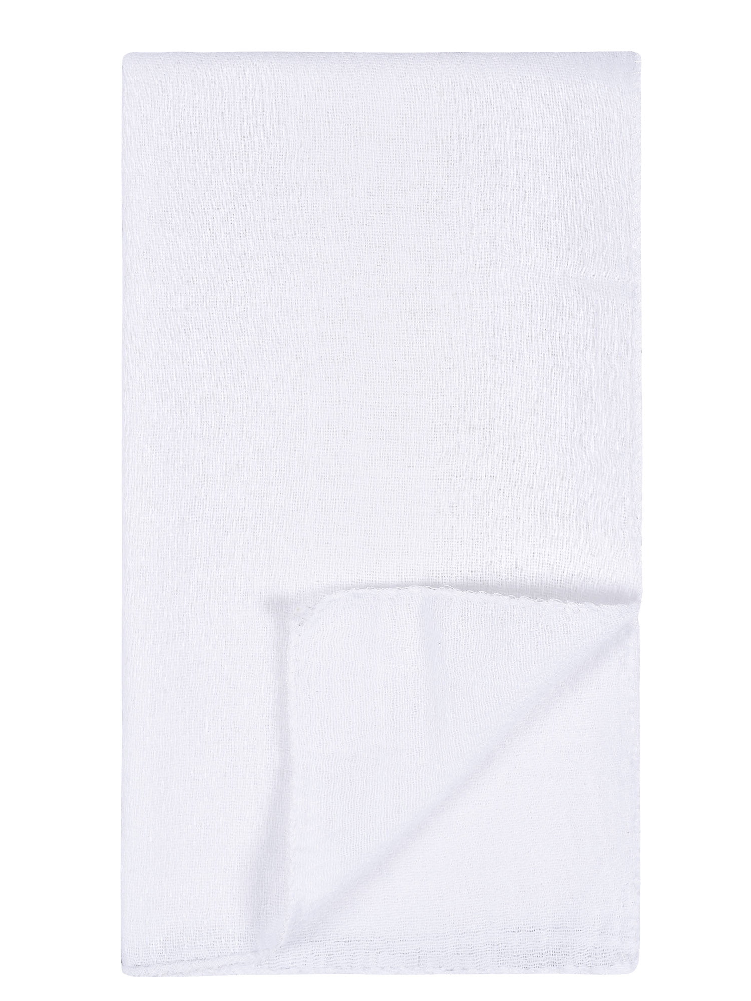Gerber Baby Neutral White Cotton Flatfold Birdseye Diaper, 10-Pack, One Size