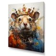 thumbnail image 2 of Designart "Regal Yellow Rodent I" Animals Canvas Wall Art - Modern Yellow Rodent Hallway Wall Art Decor, 2 of 6