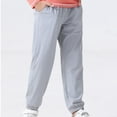 thumbnail image 4 of Kids Boys Girls Jogger Pants Summer Lightweight Quick Dry Athletic Running Workout Pants with Pockets, 4 of 4
