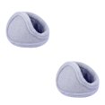 thumbnail image 1 of Guardurnaity Orejeras cálidas de felpa de conejo de lana para invierno, orejeras para exteriores, ropa a prueba de viento, orejeras unisex gris 2piezas, 1 of 6