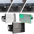 thumbnail image 2 of Xprite Aluminum Trailer Hitch Cover with U.S. American Flag for 2" Receivers, 2 of 8