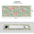 thumbnail image 6 of Vintage Flower Gaming Mouse Pad XL, Extended Large Full Desk Mousepad 31.5 X 11.8 Inch, Waterproof Big Mouse Pad with Stitched Edge, Non-Slip Long Keyboard Mat for Office & Home, 6 of 6