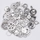 thumbnail image 5 of Toystoory 40 Uds., joyería, fabricación de Metal, colgantes Vintage, suministros de engranajes DIY, accesorios mecánicos, hallazgos de rueda, antiguo al Artesanía Plata Toystoory HA077428-02, 5 of 6