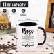 thumbnail image 2 of Taza para beber LEJIAJINW Boss, 11 oz, cerámica, 2 of 6