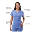thumbnail image 3 of Adar Pro Scrubs For Women - Elevated V-Neck Scrub Top, 3 of 7