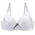 thumbnail image 2 of TEVEQ Bras for Women No Underwire Full Coverage Push Up Seamless Wireless Lace Bra for Women Women's Underwear Lace Bra for Women Plus Size White 100B, 2 of 5