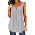 thumbnail image 2 of EIMELI Femmes Col Rond Imprimé Léopard Poche Gilet Coutures Léopard Impression T-Shirt Top T-Shirt pour les Femmes, 2 of 6