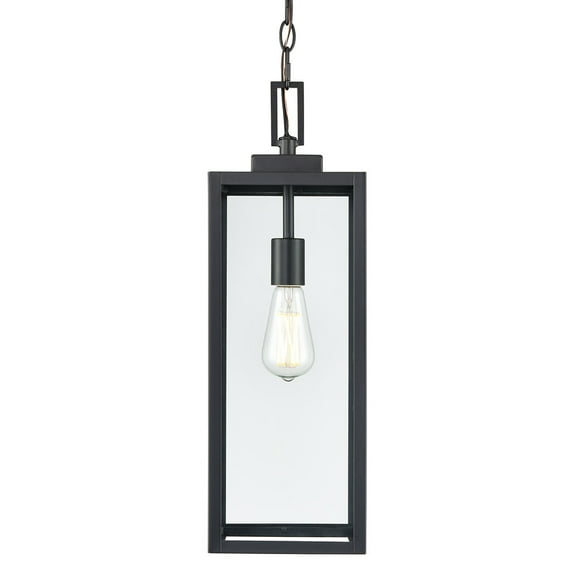 Millennium Lighting 60191-PBK Atless 7" Wide Outdoor Mini Pendant - Black