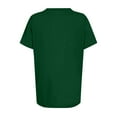 thumbnail image 6 of UAMVSH Tops for Women Casual Summer Fall Simple Shirts Soft Baggy Crew Neck Half Sleeve Blouses Classic Ladies Daily Outfits(X-Large,Green), 6 of 6