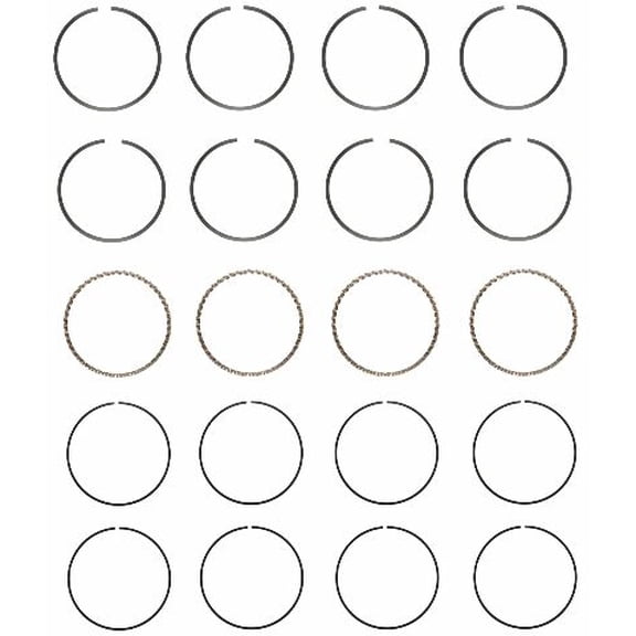 Premium Piston Rings Set | Compatible with 04-12 Subaru 2.5L DOHC EJ255 EJ257 | .50mm (.020 Oversized)
