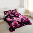 thumbnail image 3 of Castle Fairy Rose Butterfly Queen Comforter Set,Love Heart Bedding Comforter Set, 3 of 8