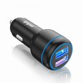 thumbnail image 2 of qc3.0 Fast Charge Dual USB Car Charger - Fully Compatible with Super Flash Charger [Pearl White] 99190162 (One Set)_Perfect Gift, 2 of 5