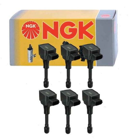 6 pc NGK Ignition Coils compatible with Infiniti QX70 5.0L V8 2014