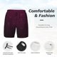thumbnail image 3 of Balery Dark Purple Glitter Bañador para hombre, shorts de playa de secado rápido con entrepierna y forro de compresión-3X-Large, 3 of 6