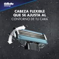 thumbnail image 3 of GILLETTE Mach3, Rastrillo para Afeitar Reutilizable, 1 Mango + 10 Cartuchos con 3 Hojas para Rasurar la Barba, Afeitado al Ras, Rastrillo para Hombre Gillette NA, 3 of 7