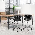 thumbnail image 2 of Tabouret de Bureau avec Dossier, Tabouret à Roulettes Rotation à 360° Hauteur Réglable 47-61,5 cm, pour Salon de Massage, Bureau, Clinique, 2 of 5