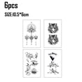thumbnail image 2 of 24 hojas de tatuajes temporales pegatinas tatuaje para mujeres, niñas tatuaje de arte corporal, 2 of 6