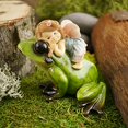 thumbnail image 2 of Top Collection Miniature Fairy Garden and Terrarium Statue, Little Fairy Riding Frog, 2 of 3
