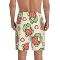 thumbnail image 3 of Daiia Frog Hold Strawberry Mens Woven Stretch Pajama Short,Short Pajama Pants-3X-Large, 3 of 9