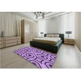 thumbnail image 4 of Ahgly Company Indoor Rectangle Patterned Pastel Purple Pink Area Rugs, 6' x 9', 4 of 6