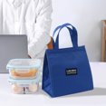 thumbnail image 4 of Bolsa de almuerzo con aislamiento, lonchera grande, reutilizable, bolsa térmica con malla bilateral, bolsillo frontal para trabajo, escuela, oficina, picnic, viajes, tela Oxford, bolsillo para picnic., 4 of 5