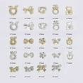 thumbnail image 6 of opvise 20Pcs Nail Ornaments Delicate Shape Rust-proof Alloy Bow-knot Wreath Nail Art Decor Manicure Designs Nail Supplies, 6 of 8