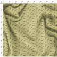 thumbnail image 4 of Soimoi Yellow Georgette Viscose Fabric Floral & Check Printed Fabric 1 Yard 42 Inch Wide, 4 of 5