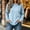Light Blue, variant on IUYRTFE Women's Round Neck Waffle Knit Long Sleeve Pullover Solid Color Casual Top with Seam Detail
