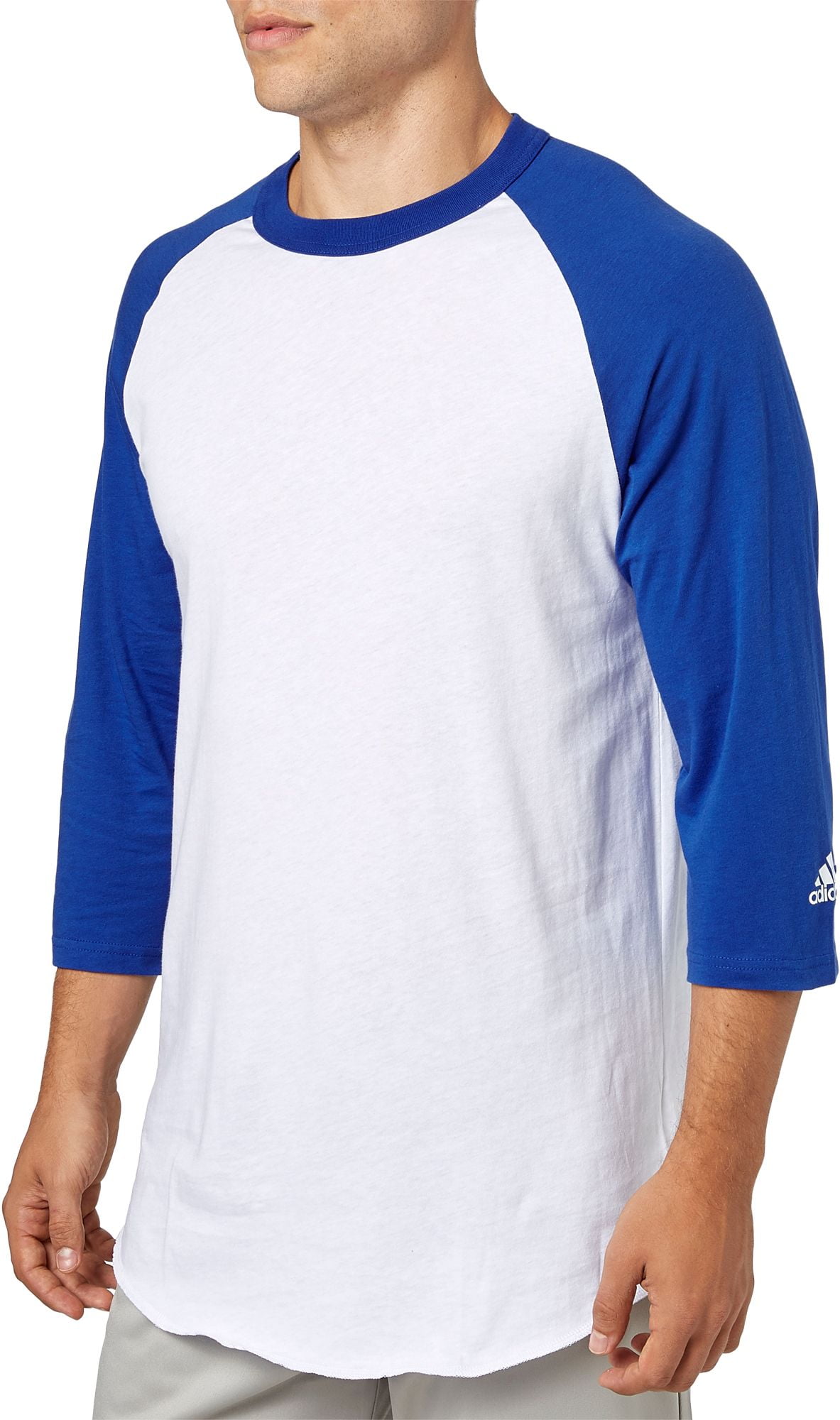Adidas - adidas Adult Triple Stripe Â¾ Sleeve Baseball Practice Shirt ...