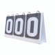 thumbnail image 5 of Flip Scoreboard Tabla portátil Score para bádminton voleibol fútbol gris, 5 of 8