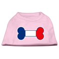 thumbnail image 1 of Bone Shaped France Flag Screen Print Shirts Light Pink S (10), 1 of 1