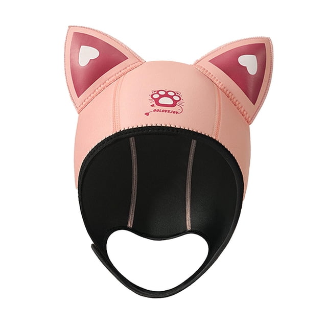 Gorro de Natación de Neopreno de 3mm Zulema con Capucha de Buceo para Adultos Rosa