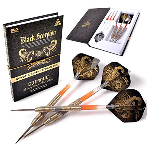 Black Scorpion CUESOUL Soft Tip Darts with 16 Gram Barrels-Sky Wolf Series 