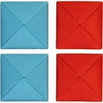 thumbnail image 6 of LANFENG Paper Flip Toy Ddakji Game Blue Red Hard Cardboard Hiting Paper Game Party Supplies Game with Friends Props Suitable for Role-Playing (4Pcs Ddakji), 6 of 6